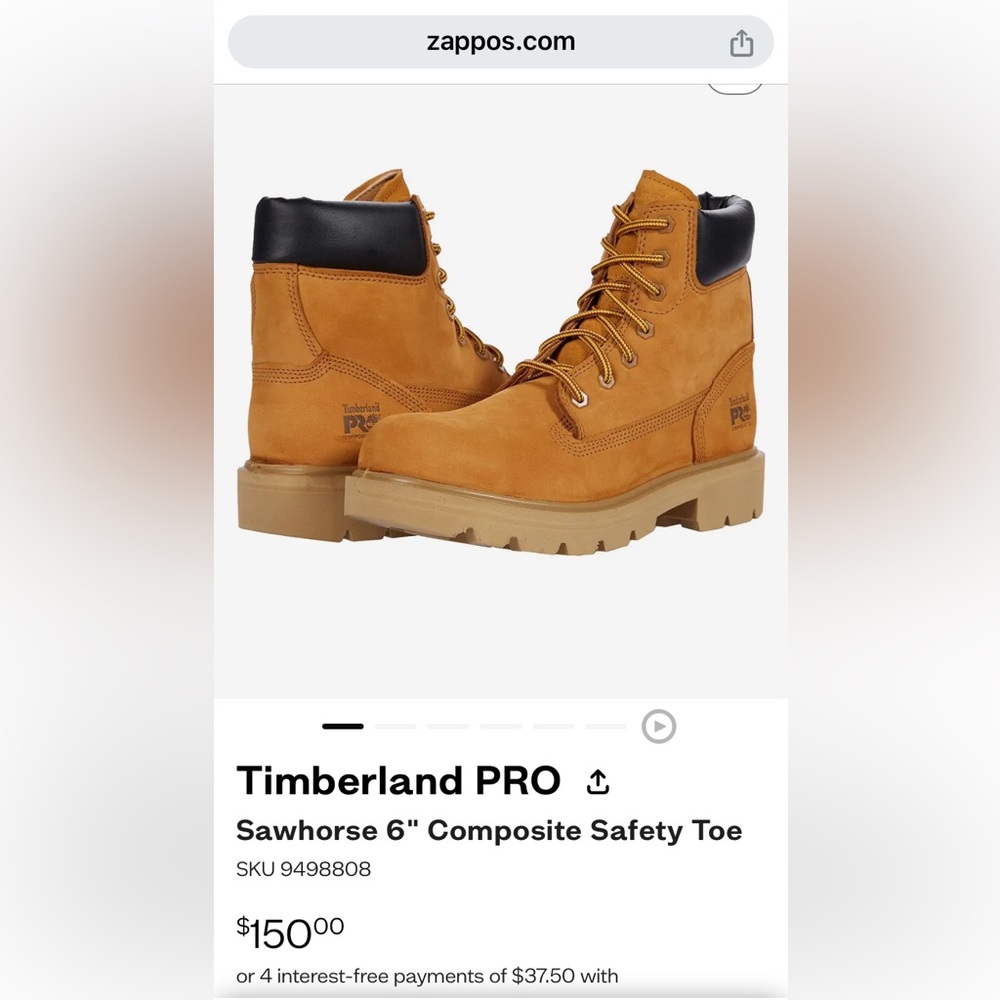 Timberland Pro’s Sawhorse 6" Composite Safety Toe